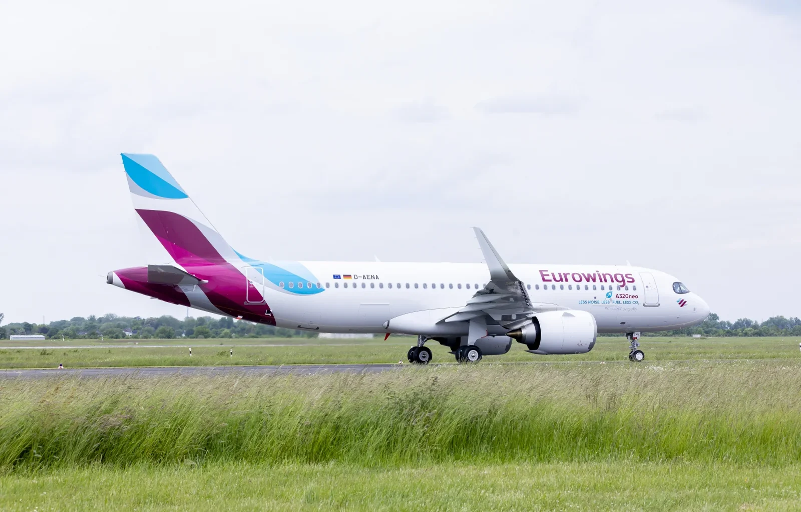 ein Eurowings Airbus A320neo Flugzeug